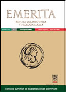 La revista "Emerita" del Instituto de Lenguas y Culturas del Mediterráneo y Oriente Próximo publica el Vol 86, No 2 (2018)
