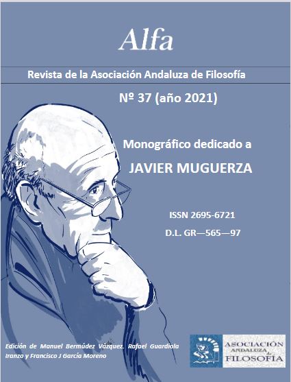 ALFA, Revista de la Asociación Andaluza de Filosofía publica un monográfico dedicado a Javier Muguerza