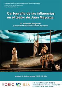 Seminario 'Análisis de la Dramaturgia Actual en Español (ADAE)': "Cartografía de las influencias en el teatro de Juan Mayorga"