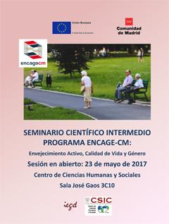 Seminario Científico Intermedio Programa ENCAGE-CM: Envejecimiento Activo, Calidad de Vida y Género"