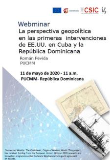 Webminar "La perspectiva geopolítica en las primeras intervenciones de EE.UU. en Cuba y la República Dominicana"