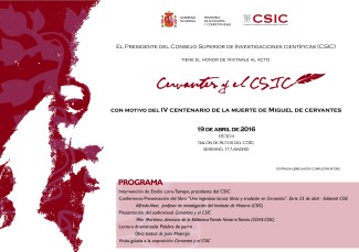 Homenaje a Cervantes en el CSIC