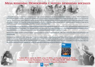 Mesa Redonda "Demografía y problemas sociales"