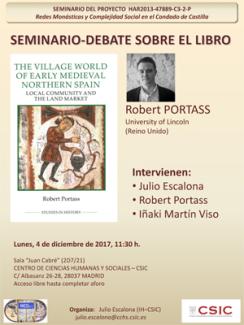 Seminario-Debate sobre el libro "The Village World of Early Medieval Northern Spain. Local Community and the Land Market", de Robert Portass