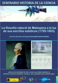 Seminario de Historia de la Ciencia: "La filosofía natural de Malaspina a la luz de sus escritos estéticos (1795-1803)"