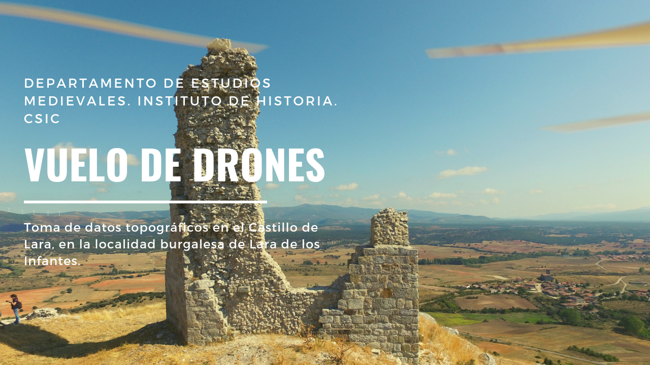 Vuelo de drones sobre el Castillo de Lara