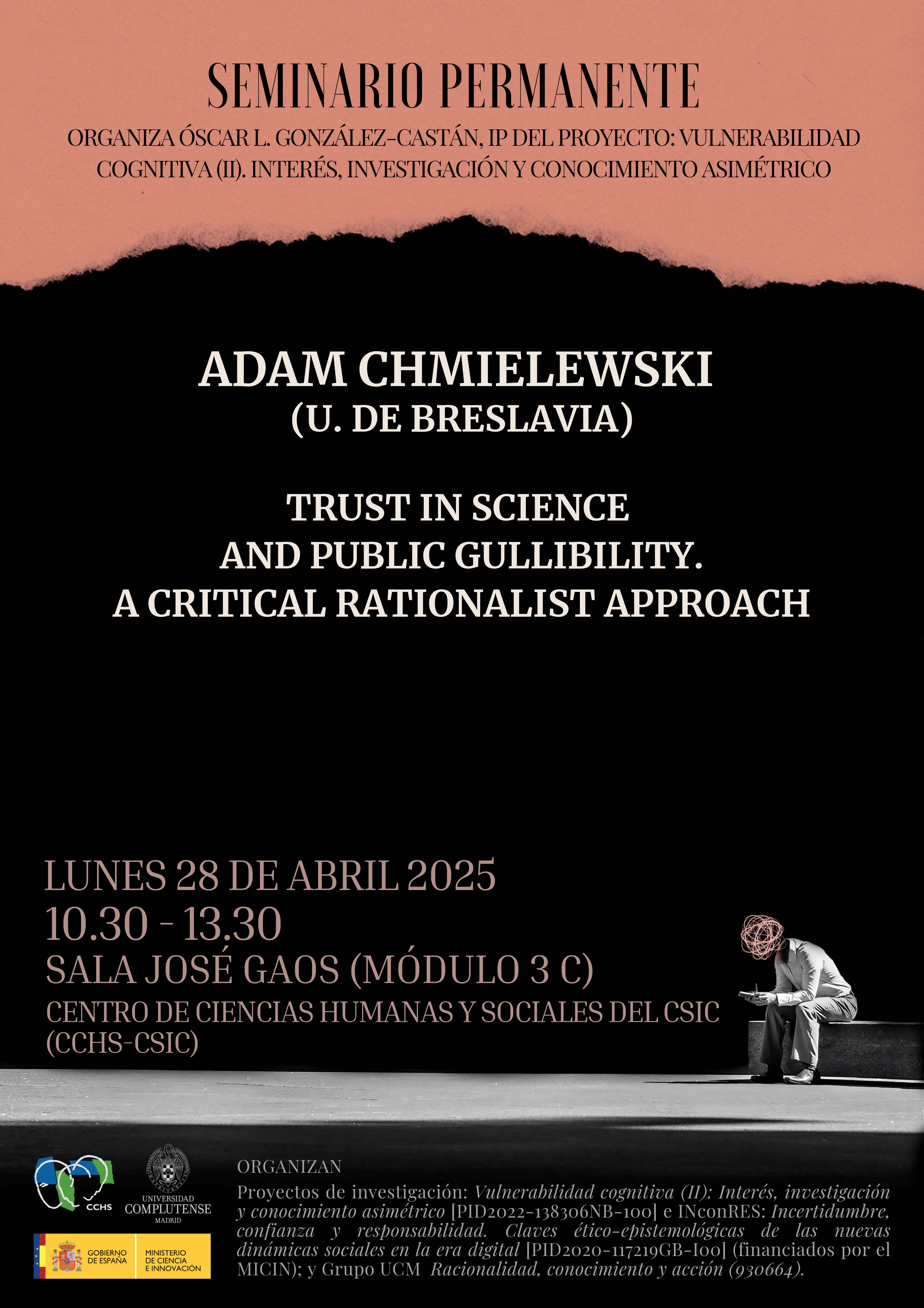 Seminario permanente "Trust in Science and Public Gullibility. A critical Rationalist Approach"