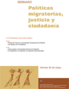 Seminario: «Políticas Migratorias, Justicia y Ciudadanía»