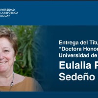La filósofa Eulalia Pérez Sedeño, Doctora Honoris Causa por la Universidad de la República de Uruguay