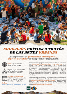 Seminario del Grupo INTER: "Educación artística a través de las artes urbanas. Una experiencia de participación infantojuvenil, expresión artística y diálogo crítico intercultural"