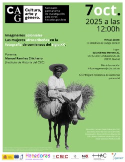 Seminario permanente «Cultura, Arte y Género»: "Imaginarios coloniales. Las mujeres afrocaribeñas en la fotografía de comienzos del siglo XX" Seminario permanente «Cultura, Arte y Género»: "Imaginarios coloniales. Las mujeres afrocaribeñas en la fotografía de comienzos del siglo XX"