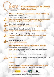 XXIV Semana de la Ciencia 2024: "El Cascanueces está de Ciencia. Cafés científicos" XXIV Semana de la Ciencia 2024: "El Cascanueces está de Ciencia. Cafés científicos"