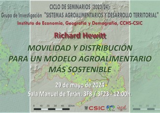 Ciclo de seminarios SADT: "Movilidad y distribución para un sistema agroalimentario más sostenible"