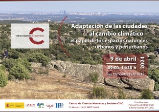 Itinerarios Cicerón-Coloquio Cicerón CSIC: "Adaptación de las ciudades al cambio climático" Itinerarios Cicerón-Coloquio Cicerón CSIC: "Adaptación de las ciudades al cambio climático"