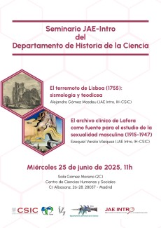 Seminario JAE-Intro del Departamento de Historia de la Ciencia Seminario JAE-Intro del Departamento de Historia de la Ciencia