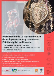 Presentación del libro multimedia "La sagrada belleza de las joyas serranas y candelarias", de Antonio Cea Presentación del libro multimedia "La sagrada belleza de las joyas serranas y candelarias", de Antonio Cea