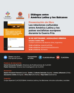 Presentación del libro "Las relaciones culturales entre América Latina y los países socialistas europeos durante la Guerra Fría" Presentación del libro "Las relaciones culturales entre América Latina y los países socialistas europeos durante la Guerra Fría"
