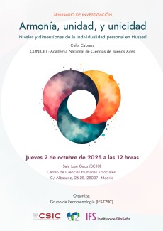 Armonía, unidad, y unicidad. Niveles y dimensiones de la individualidad personal en Husserl Armonía, unidad, y unicidad. Niveles y dimensiones de la individualidad personal en Husserl