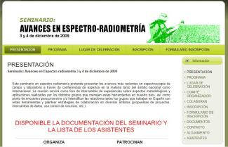 Seminario "Avances en Espectro-radiometría" Seminario "Avances en Espectro-radiometría"