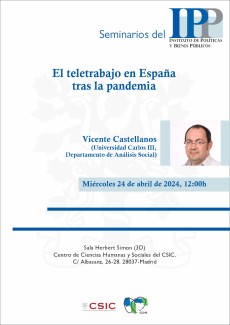 Seminarios del IPP: "El teletrabajo en España tras la pandemia"