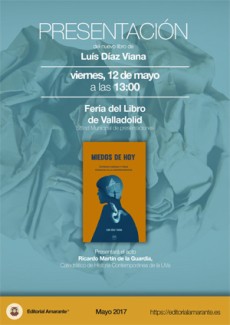 Cartel de la presentación del libro Presentación del libro "Miedos de Hoy. Leyendas urbanas y otras pesadillas de la sobremodernidad", de Luis Díaz Viana (ILLA, CCHS-CSIC)
