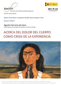 Seminario: "Acerca del Dolor del Cuerpo como Crisis de la Experiencia"