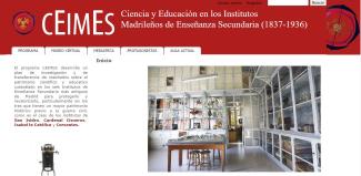 CEIMES. Ciencia y Educación en los Institutos Madrileños de Enseñanza Secundaria (1837-1936)