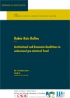 Cartel del seminario Seminario CIP: "Institutional and Economic Conditions to understand pre-electoral fraud"