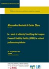 Seminarios CIP: "In a spirit of solidarity? Justifying the European Financial Stability Facility (EFSF) in national parlamentary debates"