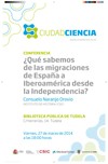 Conferencia: "¿Qué sabemos de las migraciones de España a Iberoamérica desde la Independencia?"