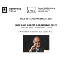 cartel de la conferencia Conferencia "Para qué sirve la teoría del teatro"