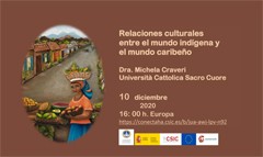 Webinar "Relaciones culturales entre el mundo indígena y el mundo caribeño"