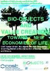 COST International Workshop: "Bio-objects and value creation: toward new economies of life"