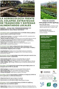 Cartel del curso Curso "La Agroecología frente al colapso: Estrategias de transición y sistemas alimentarios locales"
