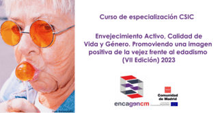 VII edición del curso de especialización "Envejecimiento Activo, Calidad de Vida y Género: promoviendo una imagen positiva de la vejez frente al edadismo" Cartel del curso