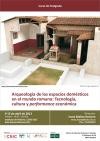 Curso de postgrado: "Arqueología de los espacios domésticos en el mundo romano: Tecnología, cultura y performance económica"