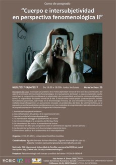 Curso de postgrado: "Cien años de fenomenología trascendental" Curso de postgrado: "Cien años de fenomenología trascendental"