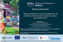 Cartel del curso Curso de especialización "Temas, problemas y nuevos enfoques en los estudios sobre América Latina y el Caribe: siglos XVII a XXI"