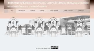 Del Centro de Estudios Históricos al Centro de Ciencias Humanas y Sociales: cien años de historia a través de los libros