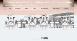 Del Centro de Estudios Históricos al Centro de Ciencias Humanas y Sociales: cien años de historia a través de los libros Del Centro de Estudios Históricos al Centro de Ciencias Humanas y Sociales: cien años de historia a través de los libros
