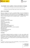 Cartel del seminario Seminario Ciencias y Tecnologías del Cuerpo desde una Perspectiva CTS: "Foro Delphi. Actores, políticas y discursos del aborto en España"