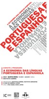 Cartel del coloquio Coloquio: A economia das línguas portuguesa e espanhola