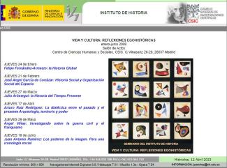 Ciclo de seminarios "Vida y cultura: Reflexiones egohistóricas" Ciclo de seminarios "Vida y cultura: Reflexiones egohistóricas"