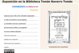 Exposición «Ephemera Sefardíes» en la Biblioteca TNT Exposición «Ephemera Sefardíes» en la Biblioteca TNT