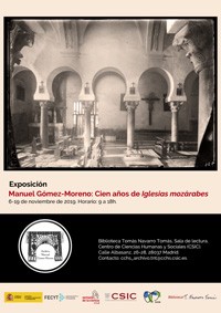 XIX Semana de la Ciencia 2019: "Cien años de «Iglesias mozárabes»: reflexiones en torno a la figura de Manuel Gómez-Moreno" XIX Semana de la Ciencia 2019: "Cien años de «Iglesias mozárabes»: reflexiones en torno a la figura de Manuel Gómez-Moreno"