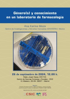 Seminario: "Género(s) y conocimiento en un laboratorio de farmacología" 