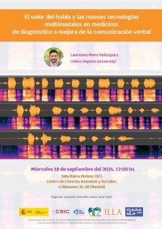 Seminario "El valor del habla y las nuevas tecnologías multimodales en medicina: de diagnóstico a mejora de la comunicación verbal"