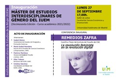 Cartel de la conferencia Conferencia "La revolución feminista en la revolución digital"