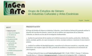 Grupo de Estudios de Género en Industrias Culturales y Artes Escénicas (InGenArTe)