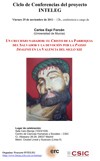 Cartel de la conferencia Ciclo de Conferencias del Proyecto INTELEG: "Un crucifijo nadador: el Cristo de la parroquia del Salvador y la devoción por la 'Passio Imaginis' en la Valencia del siglo XIII"